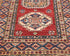 13 Feet Red Kazak Afghan Hand Knotted Wool Runner Rug